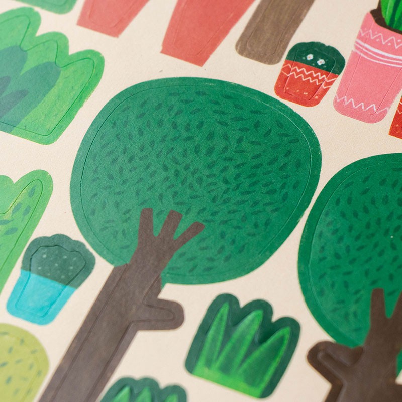 Actividad creativa de pegatinas